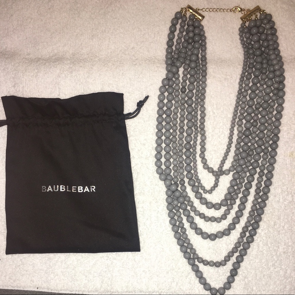 SOLD BaubleBar 7 stranded beaded necklace